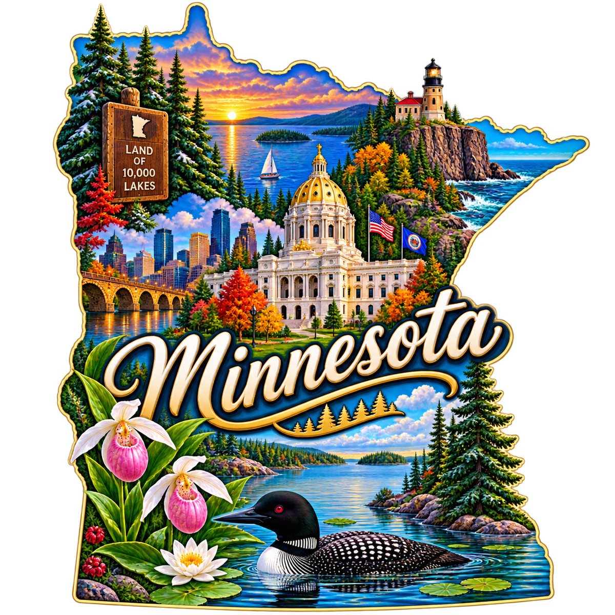 Minnesota State Pride T-Shirts