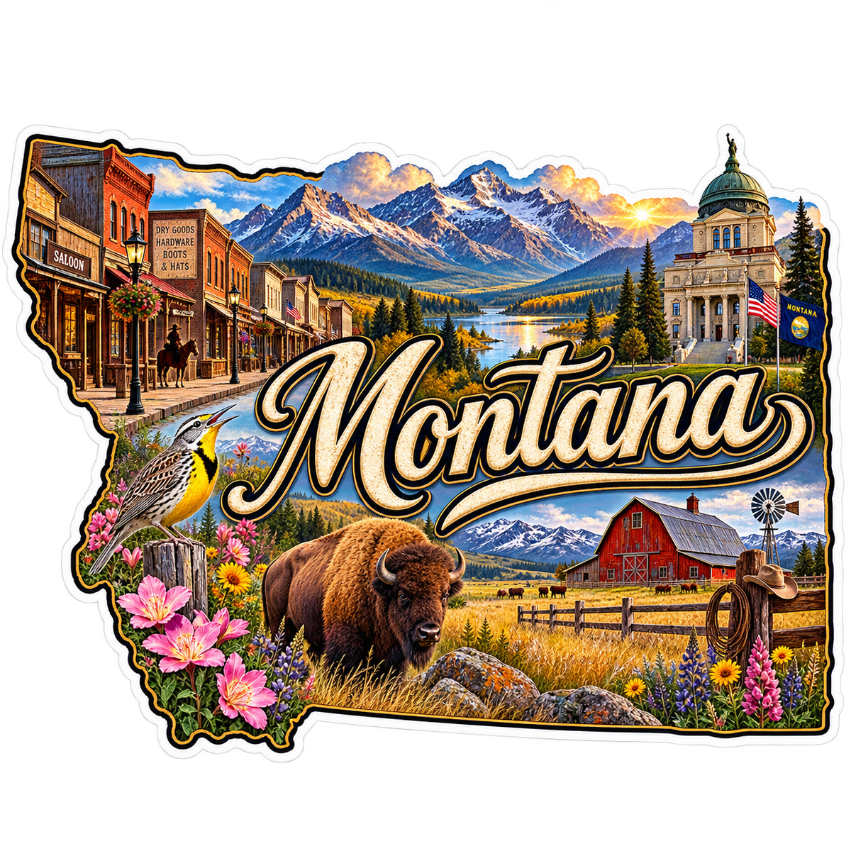 Montana State Pride T-Shirts