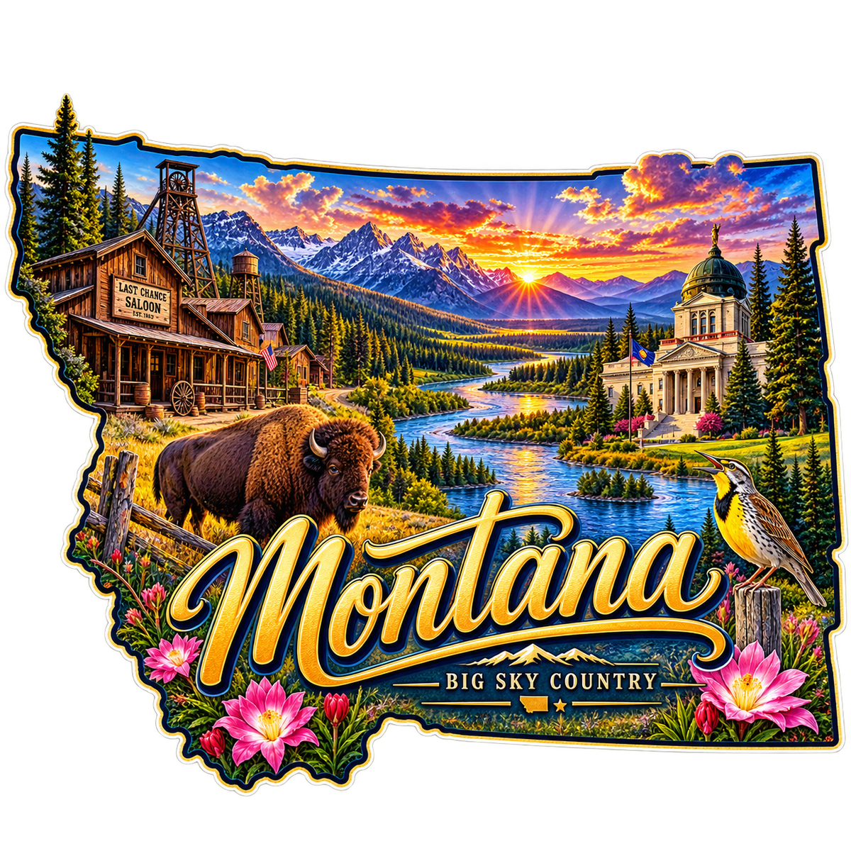 Montana State Pride T-Shirts