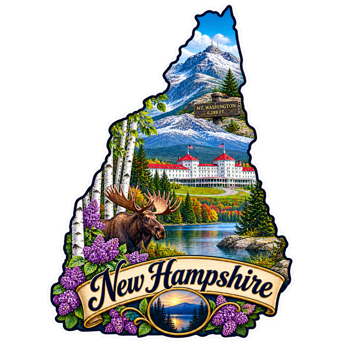 New Hampshire State Pride T-Shirts