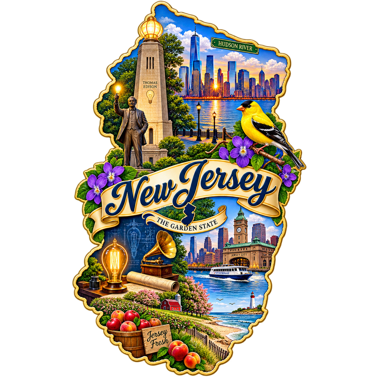 New Jersey State Pride T-Shirts
