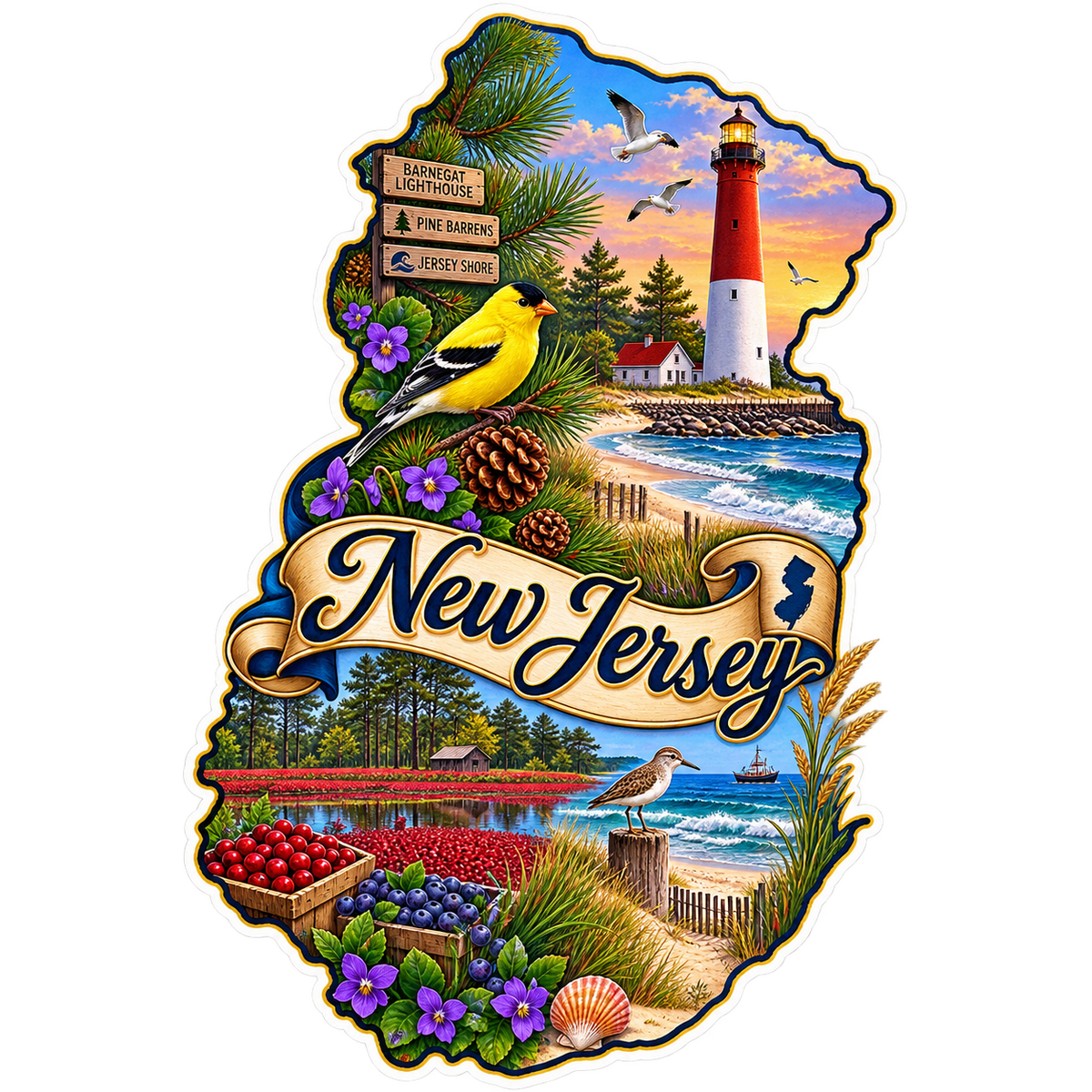 New Jersey State Pride T-Shirts