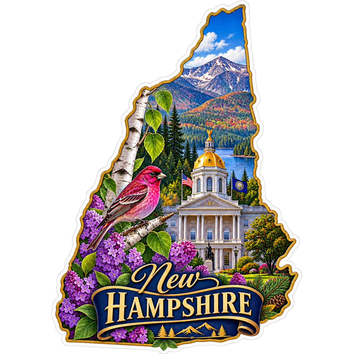 New Hampshire State Pride T-Shirts