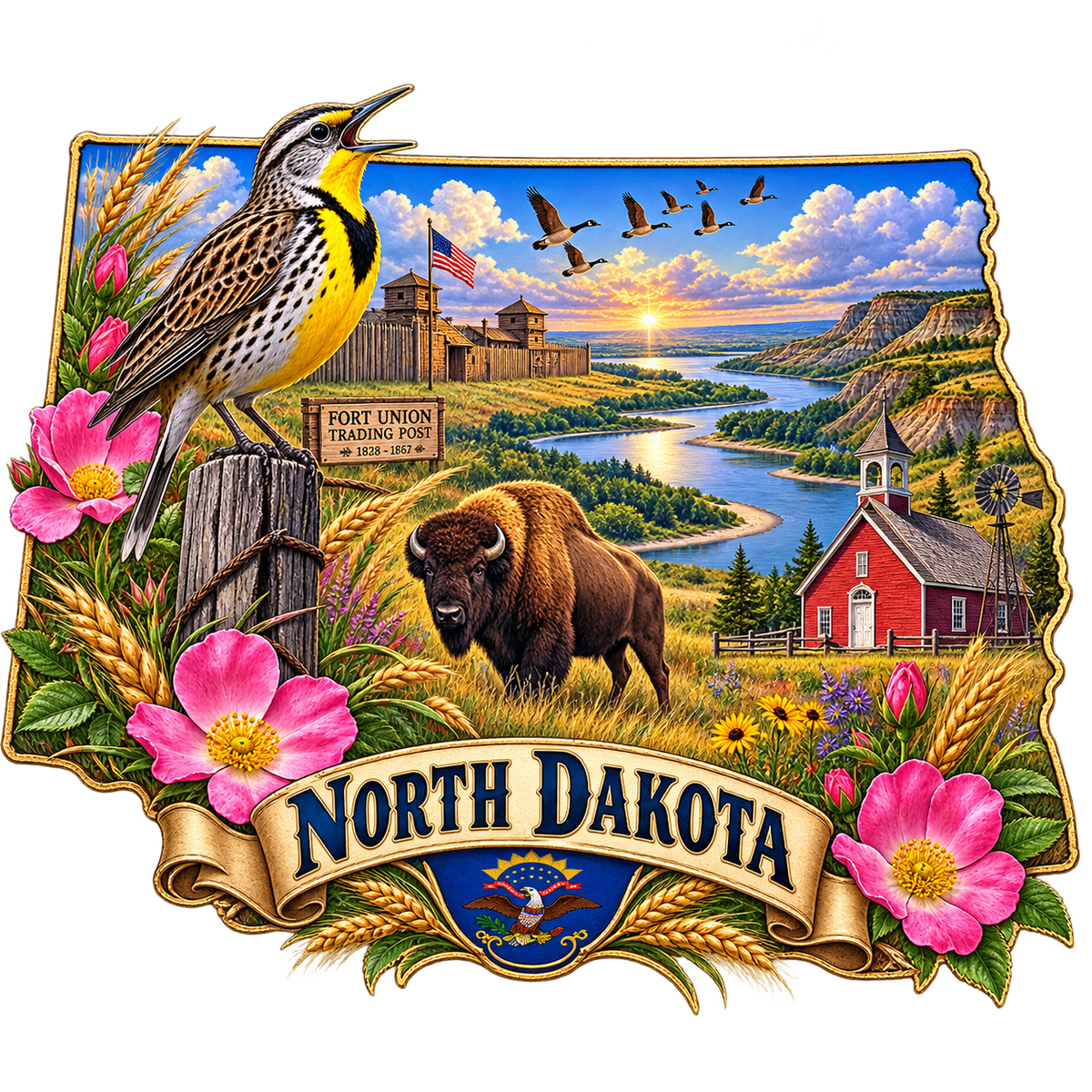 North Dakota State Pride T-Shirts