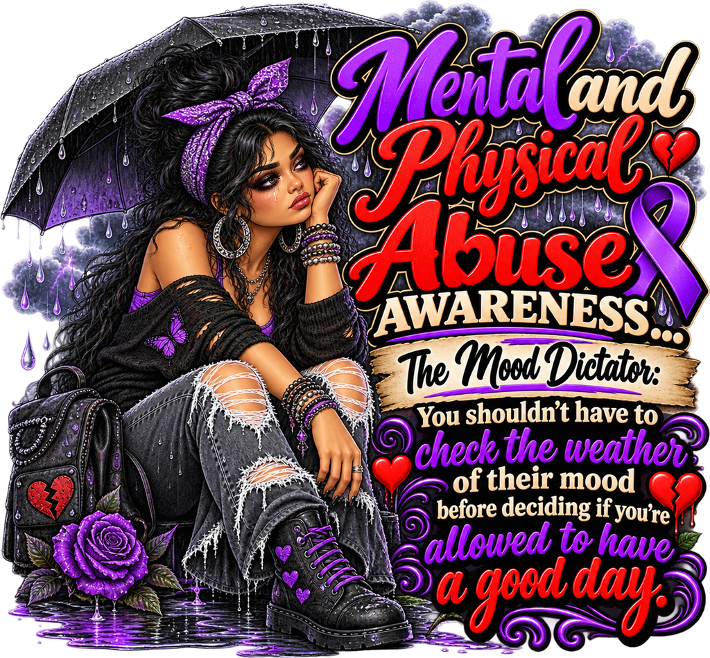 Mood Dictator Abuse Awareness T-Shirt