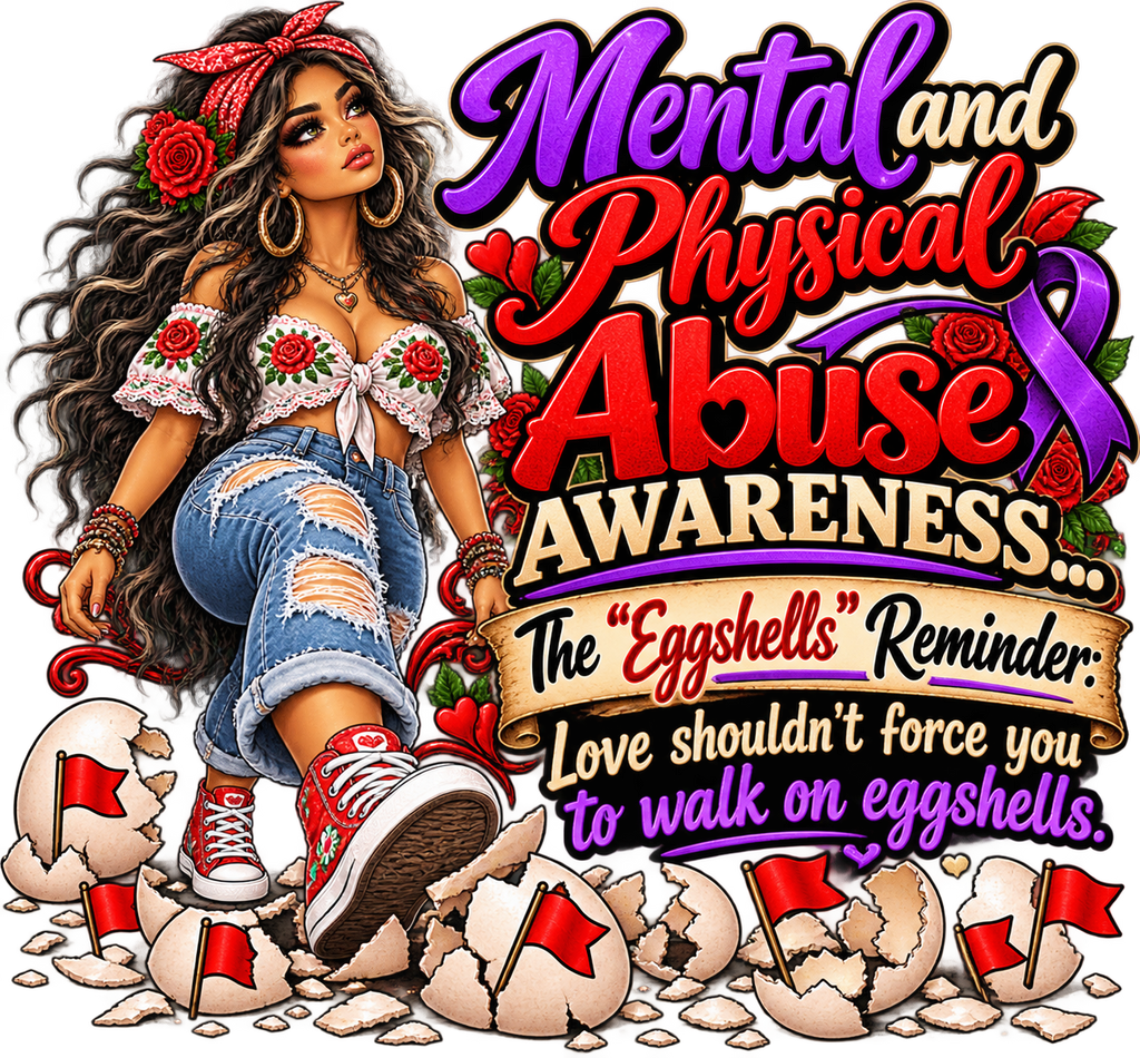 Eggshells Reminder Abuse Awareness T-Shirt