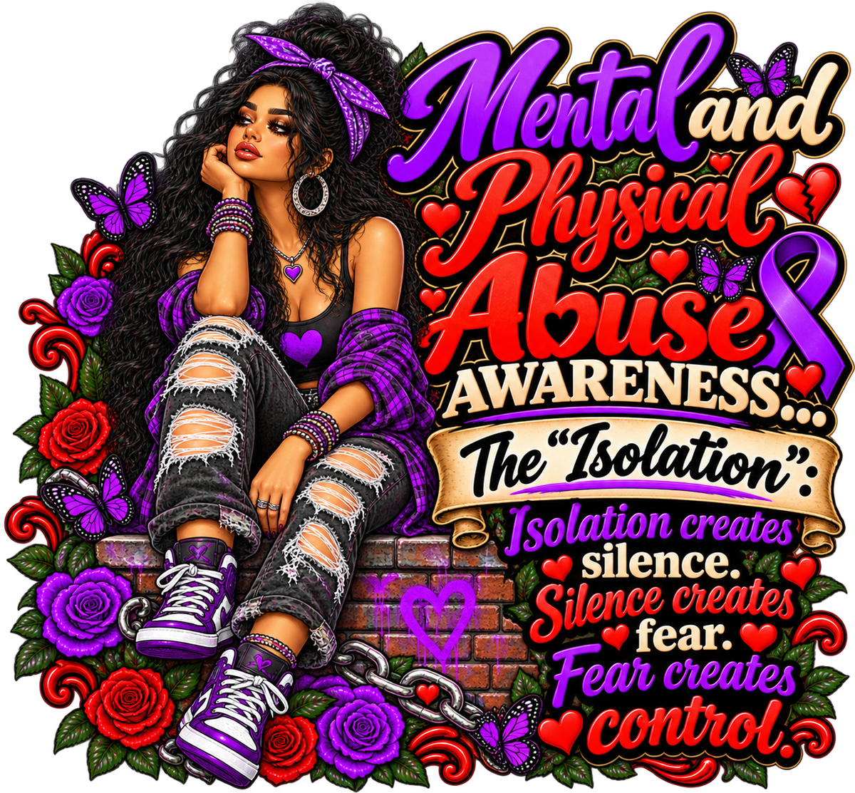 Isolation Is a Red Flag Abuse Awareness T-Shirt