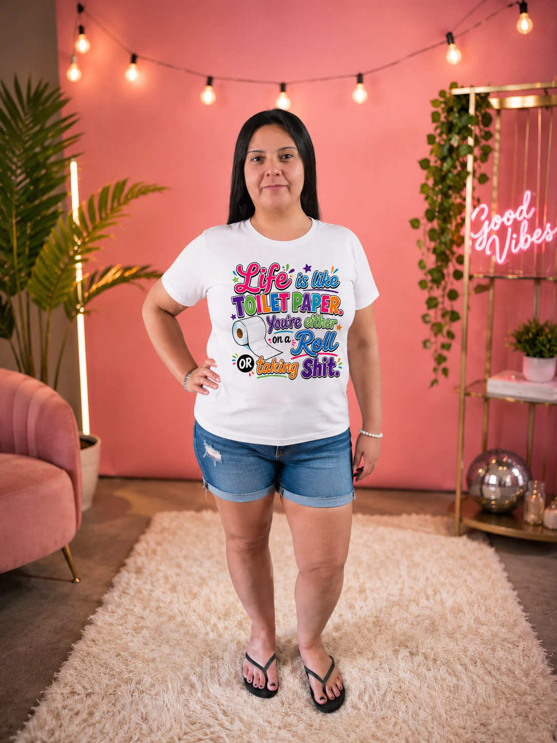 Life is Like Toilet Paper - T-Shirt