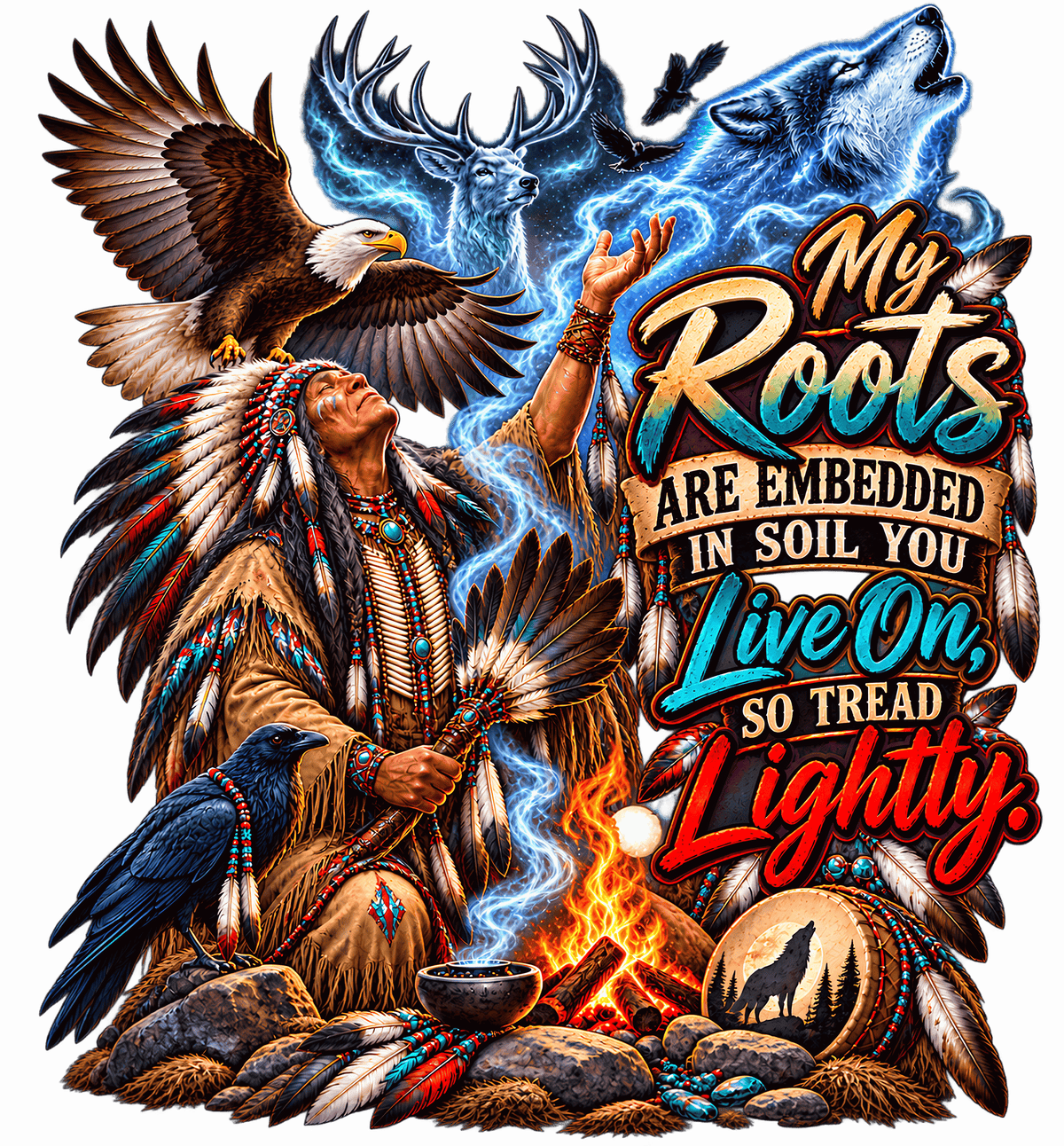 My Roots Tread Lightly Wildlife T-Shirt