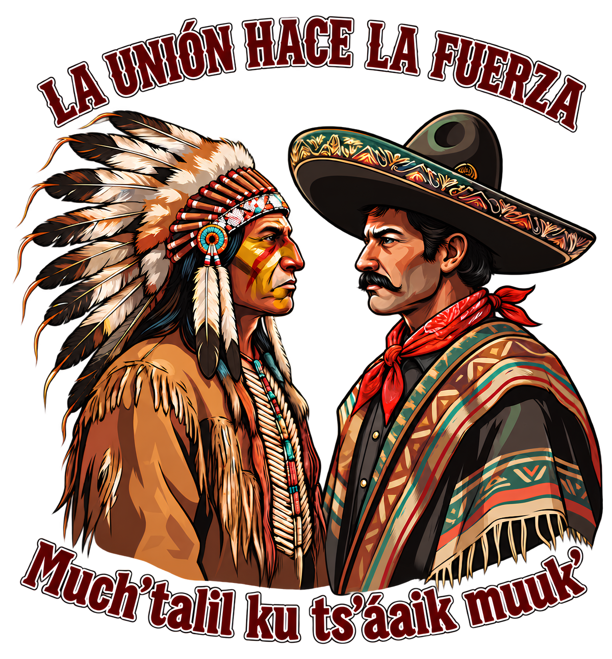 La Unión Hace La Fuerza Unity Portrait T-Shirt