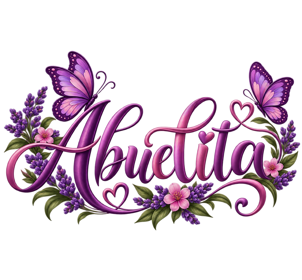 Abuelita Lavender Butterfly T-Shirt