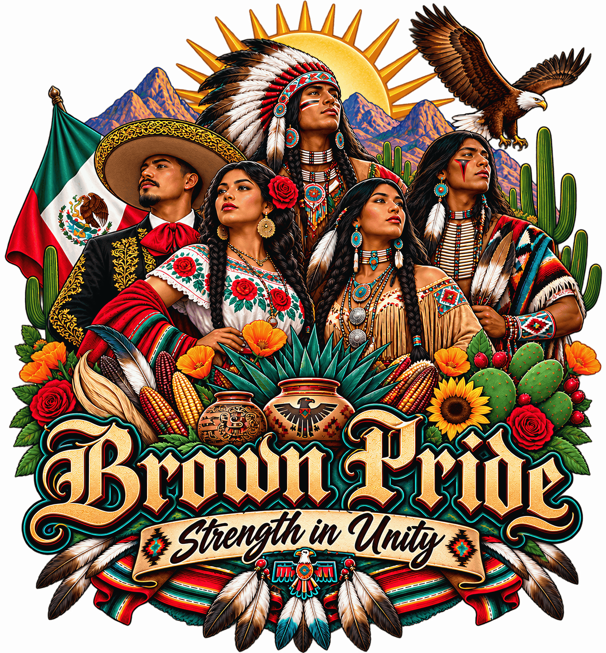 Brown Pride – Strength in Unity T-Shirt