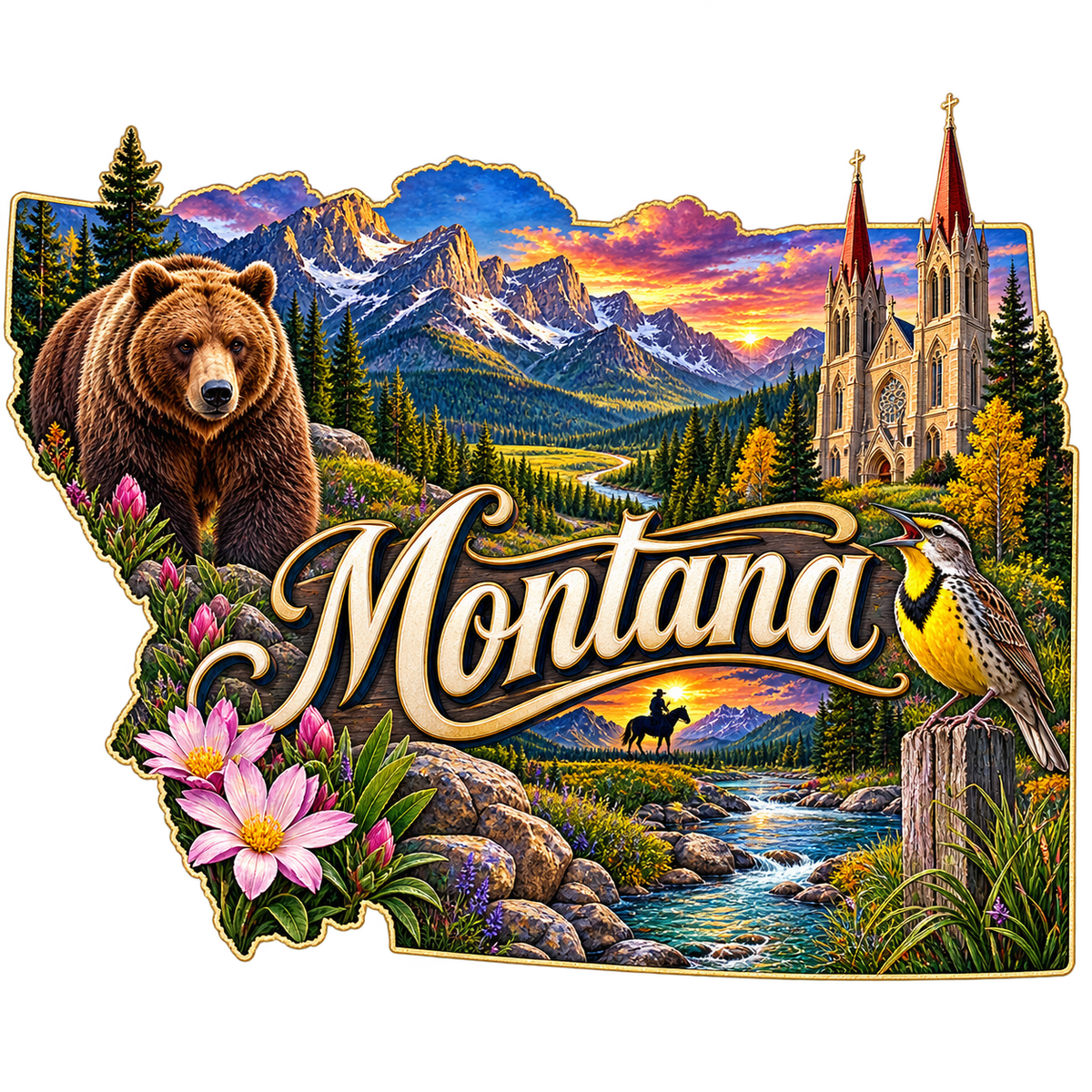 Montana State Pride T-Shirts
